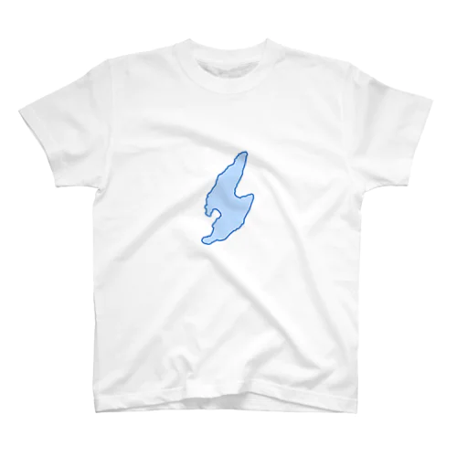 佐渡島 シマシルエット 佐渡ヶ島 イラスト Regular Fit T-Shirt