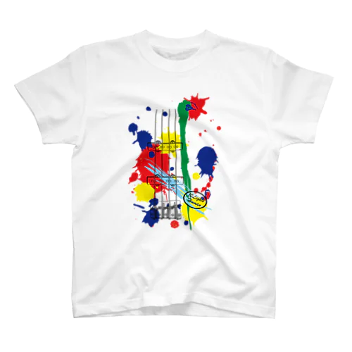 ジャズベース JB 70's ヴィンテージ モデル デザイン ドリッピング 10 LIGHTS HUMAN Regular Fit T-Shirt