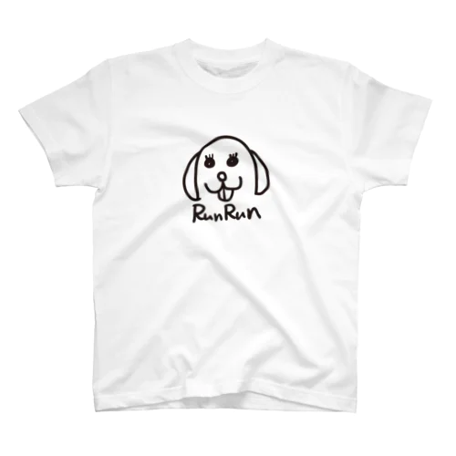 今日のルンルン　サインロゴ（黒印刷） Regular Fit T-Shirt