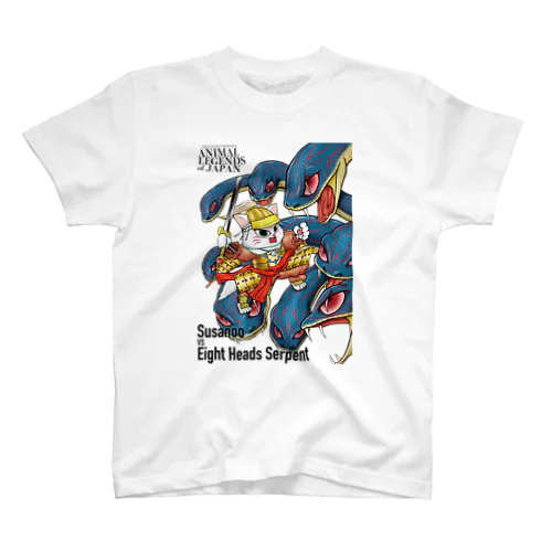 猫事記 八岐大蛇退治図 Regular Fit T-Shirt