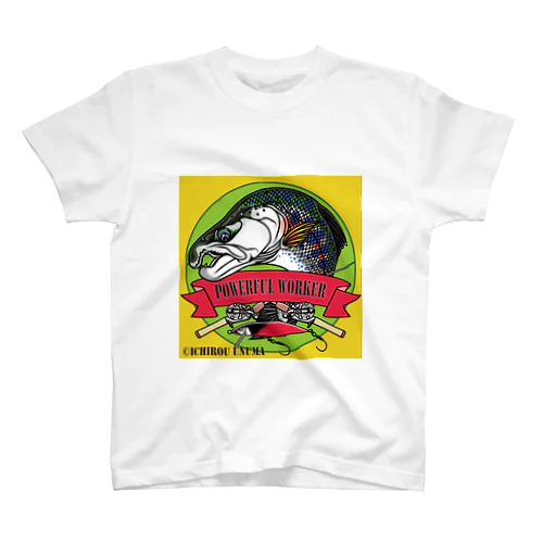 Powerfulworker ブランドアイコン　うぬまいちろう氏イラスト Regular Fit T-Shirt