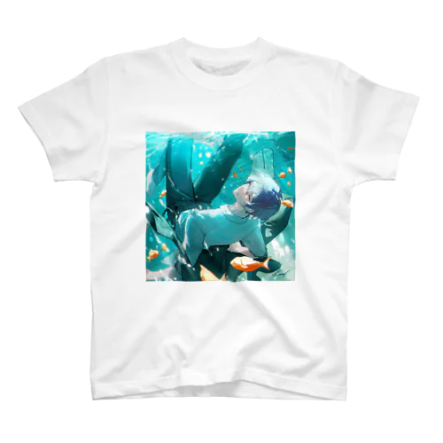すみれくん。_illustration by 二色こぺ Regular Fit T-Shirt