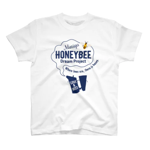 ミツバチプロジェクト・紺A 티셔츠