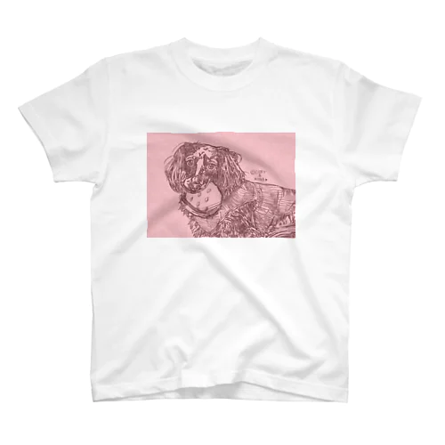 イチゴとダックス（縦）　CONYandNYNA Regular Fit T-Shirt