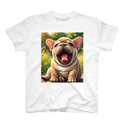 モフモフフレンチブル Regular Fit T-Shirt