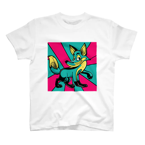 POPなきつね Regular Fit T-Shirt