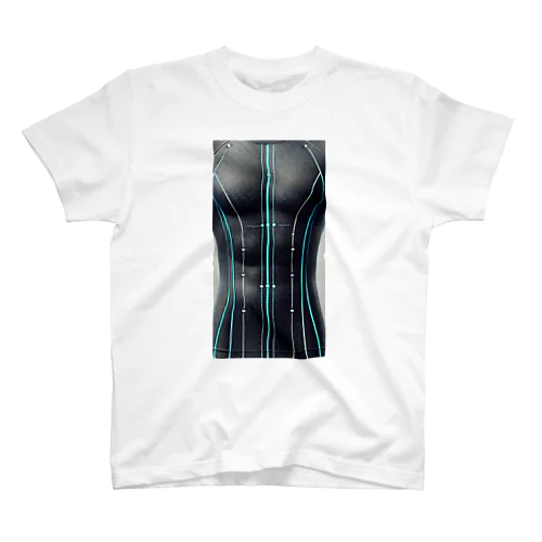 バランスチェックTシャツ」 Regular Fit T-Shirt