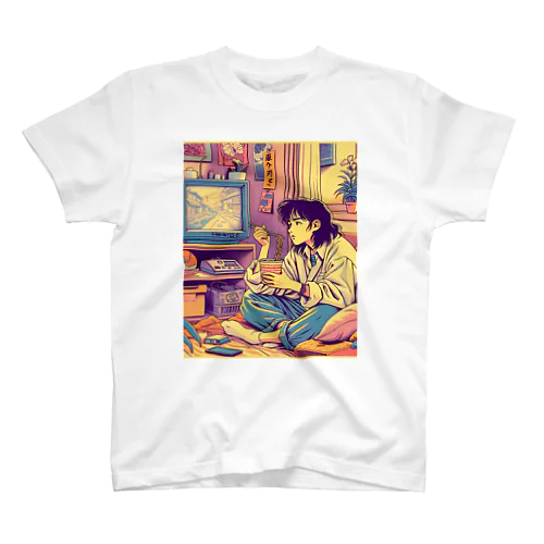 Twilight Nostalgia – 夕暮れラーメンとレトロな記憶 Regular Fit T-Shirt