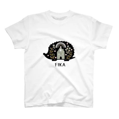 【FIKA 北欧 ハリネズミ】 Regular Fit T-Shirt