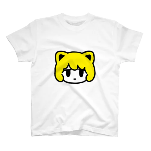 nekomimi face 真顔 Regular Fit T-Shirt