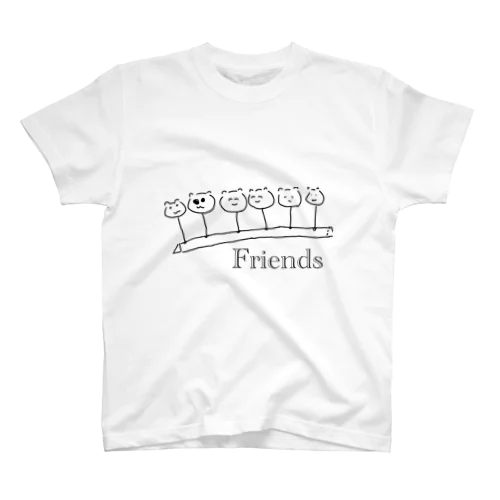 Friends(モノクロ) Regular Fit T-Shirt