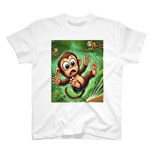 猿もTシャツから落ちる？ Regular Fit T-Shirt