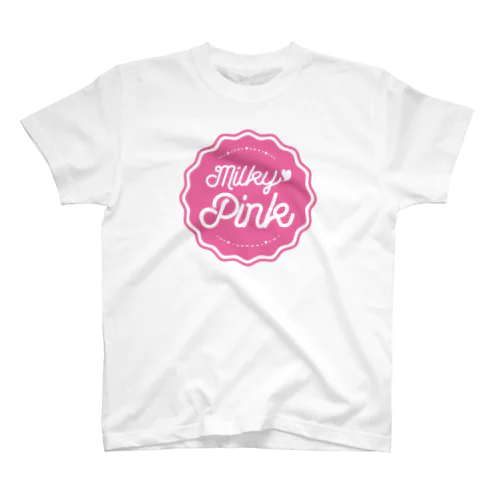 Milky Pink_rogo Regular Fit T-Shirt