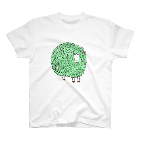 ひつじメルヒェン（緑） スタンダードTシャツ