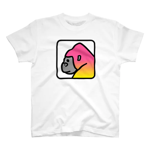 グラデゴリラタイル型 Regular Fit T-Shirt