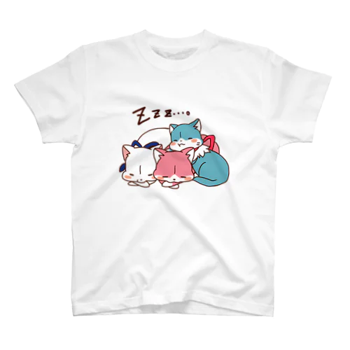 3色にゃんこ スタンダードTシャツ