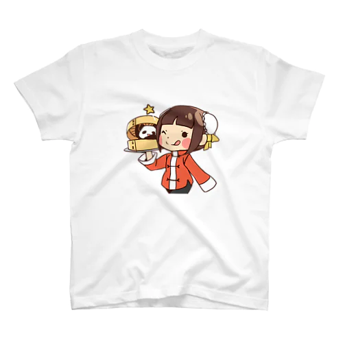 チャイナガール＆パンダ スタンダードTシャツ