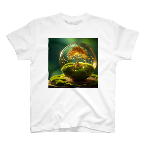 kokemaru｜金のなる木と苔玉の魔法アート Regular Fit T-Shirt