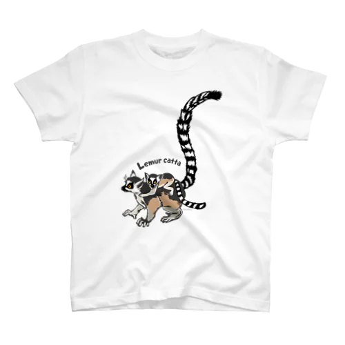 Lemur catta＊ワオキツネザルTシャツ Regular Fit T-Shirt