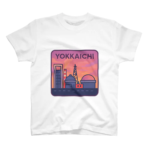 YOKKAICHIポップエンブレム／夕焼けバージョン Regular Fit T-Shirt