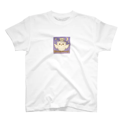 カフェ気分なフクロウ Regular Fit T-Shirt