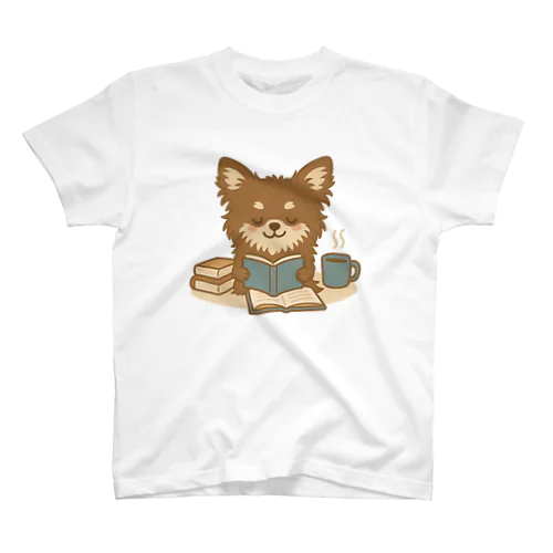 読書わんこのリラックスタイム Regular Fit T-Shirt