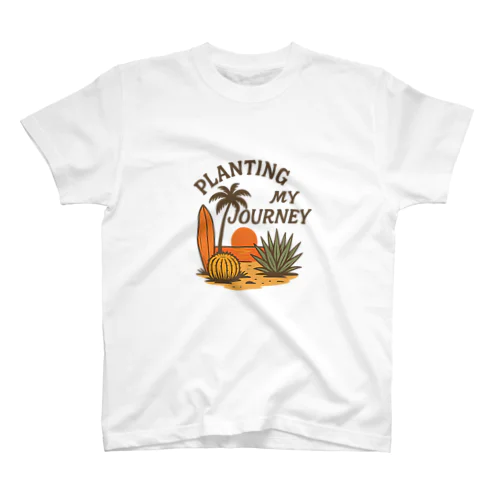PLANTING MY JOURNEY - Sunset Coast Regular Fit T-Shirt