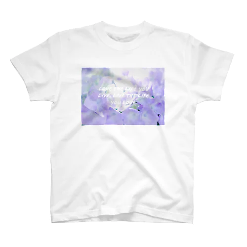 紫陽花のアップ 티셔츠