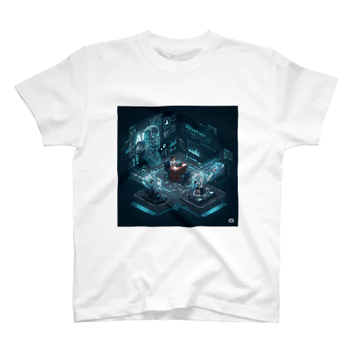 AIが導入されたオフィス Regular Fit T-Shirt