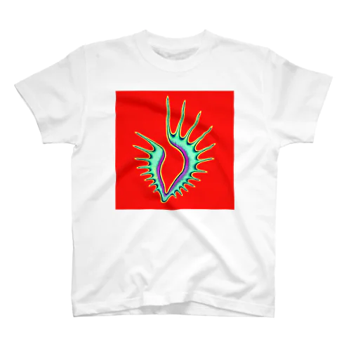 『Shell』赤 Regular Fit T-Shirt
