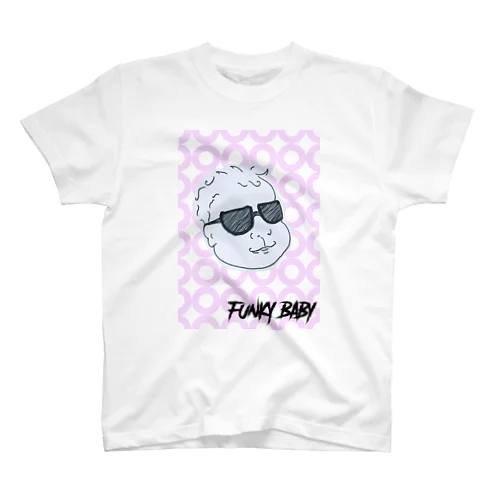 FUNKY BABY(ピンク) Regular Fit T-Shirt