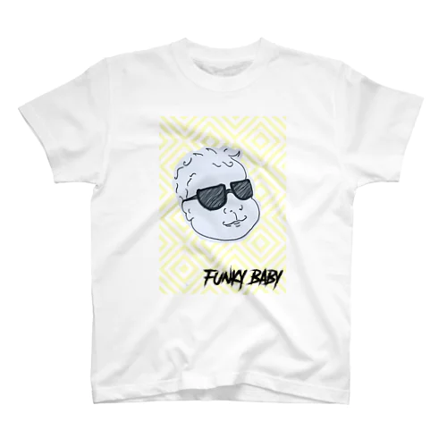 FUNKY BABY(イエロー) Regular Fit T-Shirt