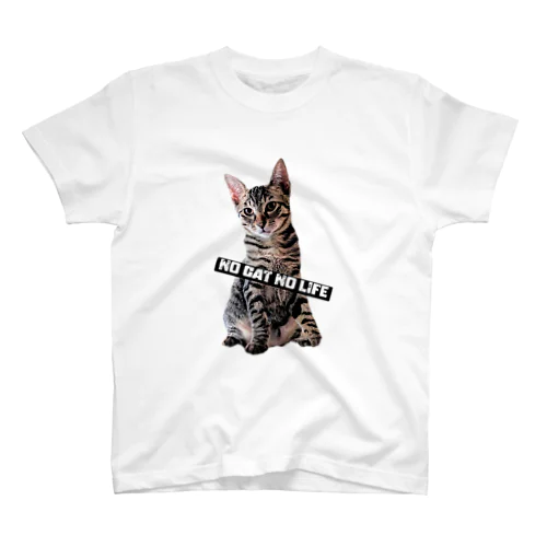 NO CAT NO LIFE キジトラ Regular Fit T-Shirt