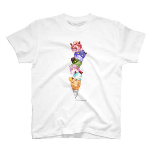 シックス・ニャンズ　アイスクリーム Regular Fit T-Shirt
