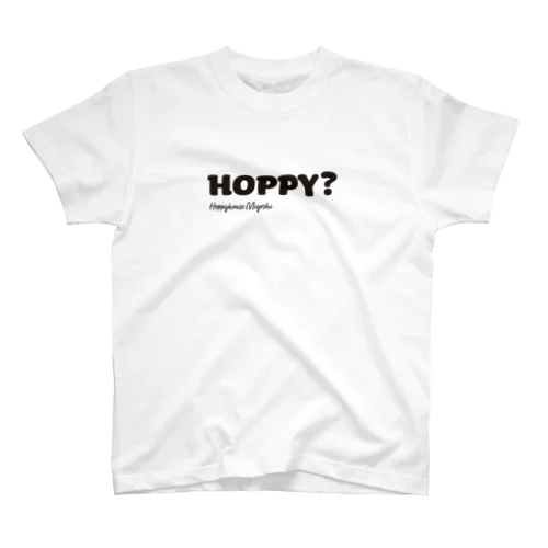 HOPPY_黒字 Regular Fit T-Shirt