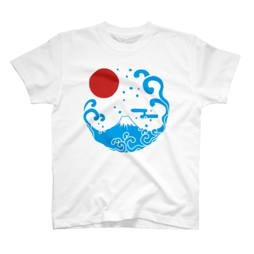 富士山・波 Regular Fit T-Shirt
