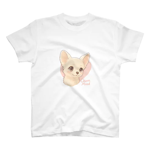 少女漫画風チワワTシャツ｜ Kawaii Chihuahua Tee – ｜Chiwa♥Mood Regular Fit T-Shirt