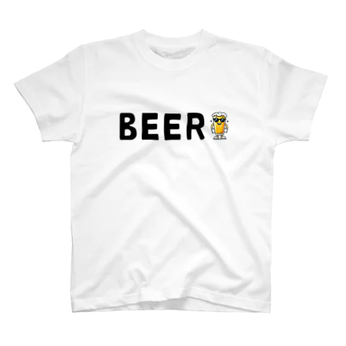 BEER＋サングラス姿のパイントくん Regular Fit T-Shirt