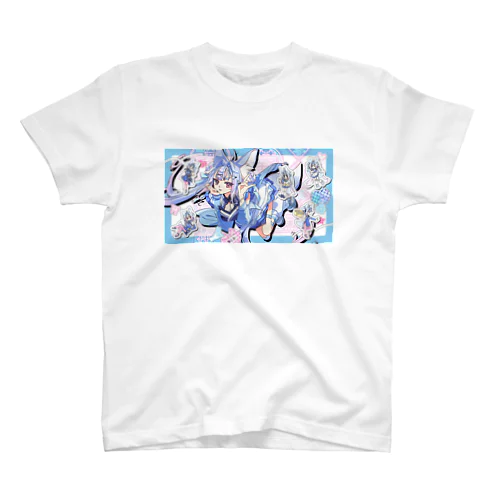 90's 雪尾紺オーバーサイズTシャツ Regular Fit T-Shirt