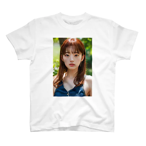 未来少女カラーズ　茶 Regular Fit T-Shirt