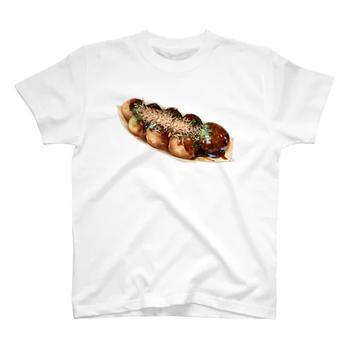 食べ物イラスト「たこやき」 Regular Fit T-Shirt