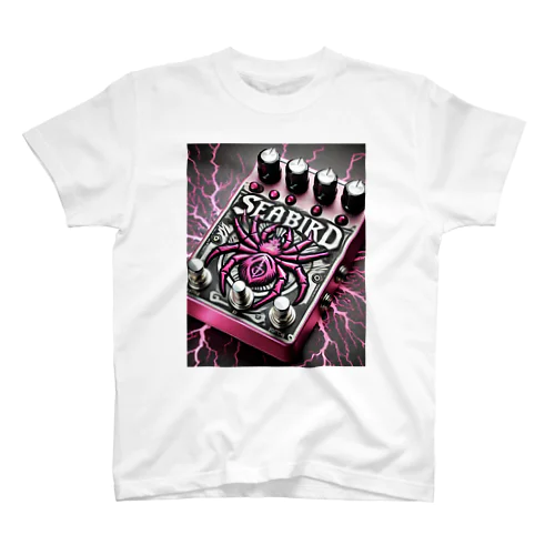 SeaBirdピンク蜘蛛Pedal Regular Fit T-Shirt