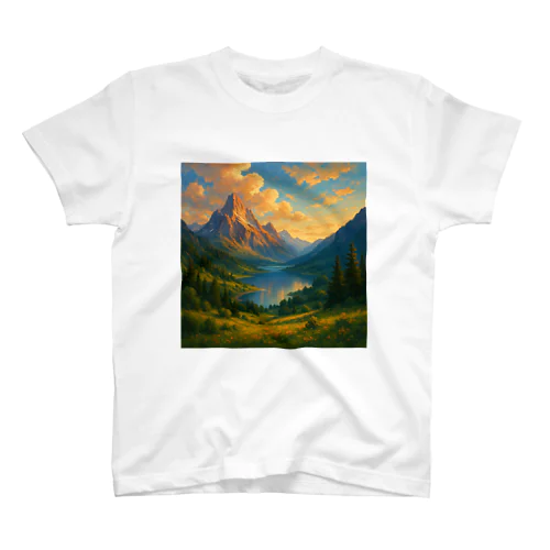 「黄金の絶景」アート Regular Fit T-Shirt