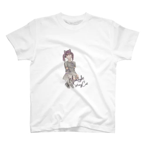 「Midnight Stray Cat」　 Regular Fit T-Shirt