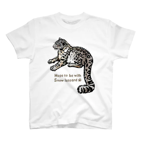 Snow leopard＊ユキヒョウTシャツ スタンダードTシャツ