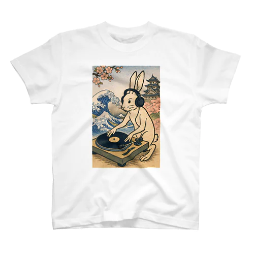 ウサギ 鳥獣戯画 DJ スクラッチ 妖怪 Regular Fit T-Shirt