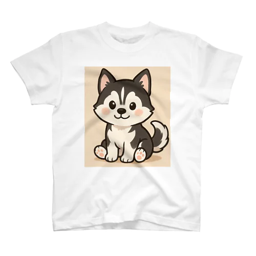 もふもふハスキーTシャツ Regular Fit T-Shirt