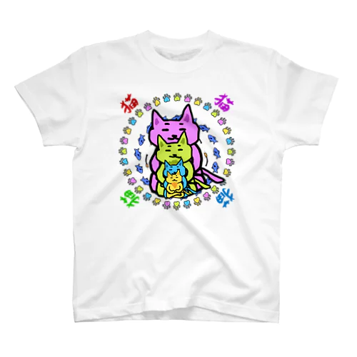 ねこ曼荼羅 スタンダードTシャツ