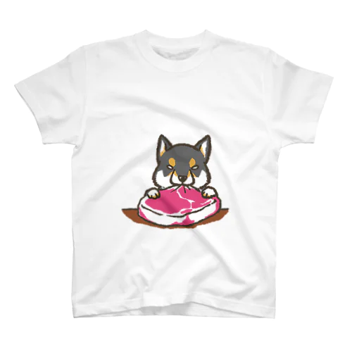 肉食柴犬（黒柴） スタンダードTシャツ