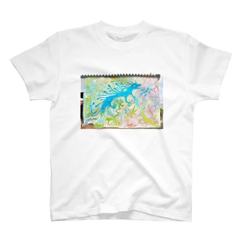 壁らくがき 07－きみどりと空 Regular Fit T-Shirt